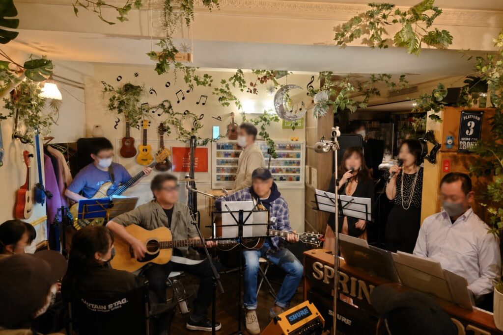 楽器練習やセッションに使える店内