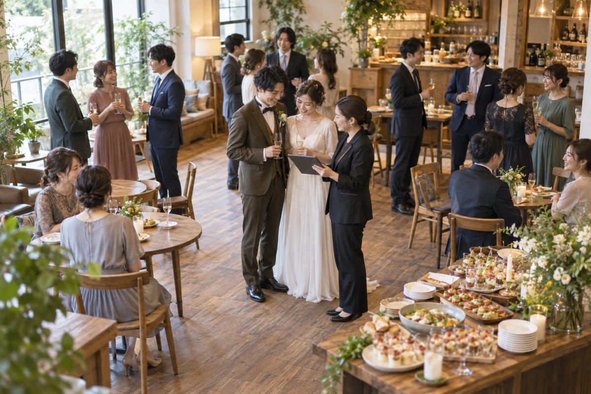 結婚式二次会の人数はどれくらい?平均規模と参加率の考え方