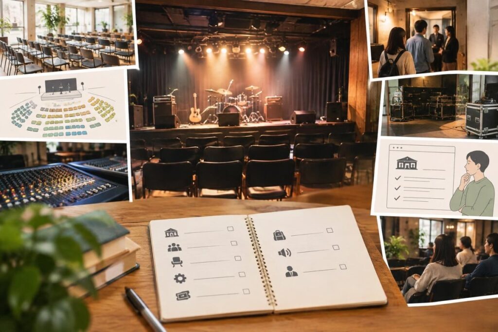 ライブ会場とは？種類・設備・快適に過ごすための確認ポイント