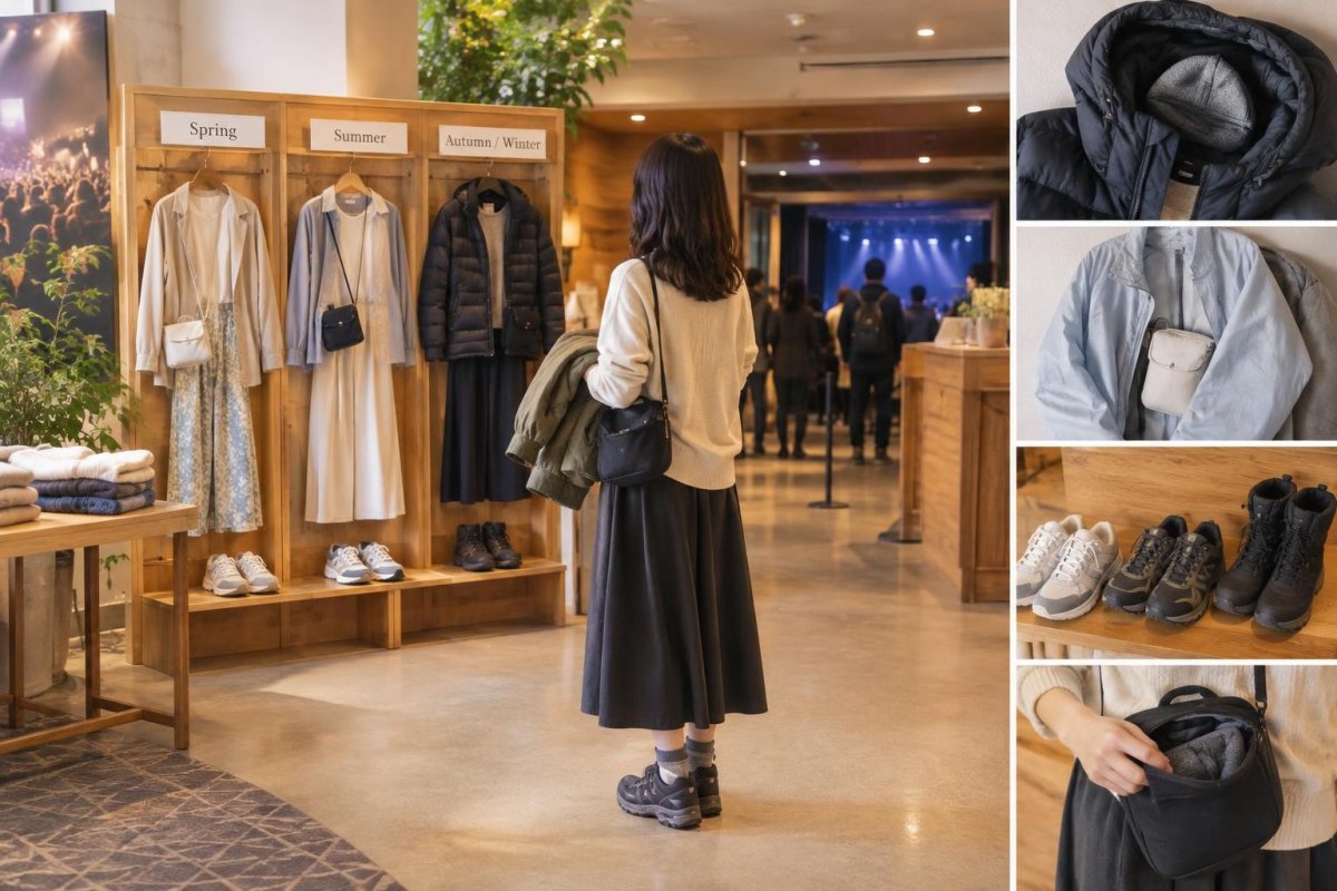 ライブ会場の服装はどう選ぶ？季節別・屋内外の注意点