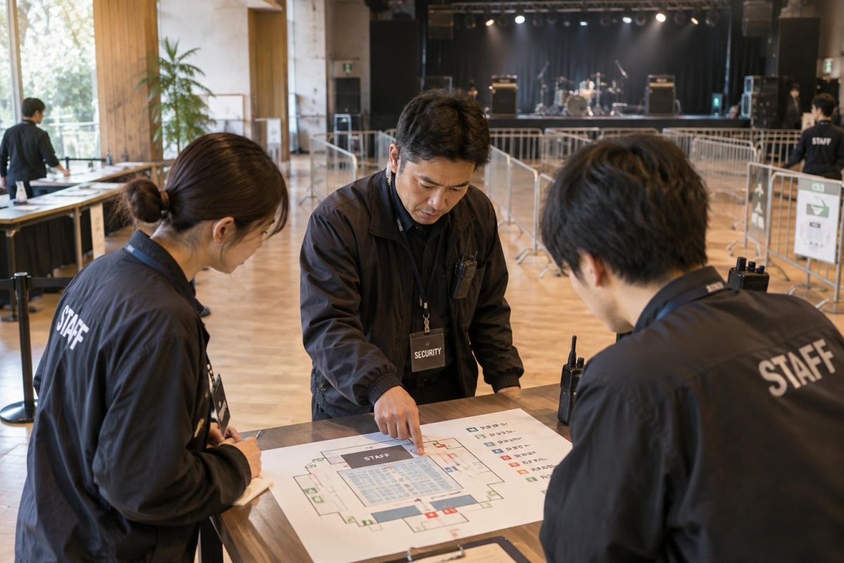 ライブ会場の警備とは?配置・入場管理・緊急対応の基本