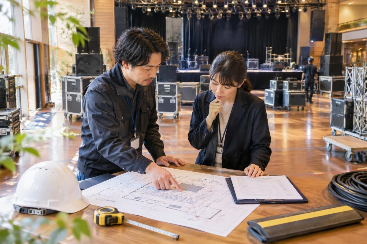 ライブ会場の設営会社の選び方|依頼範囲・見積もり・確認事項