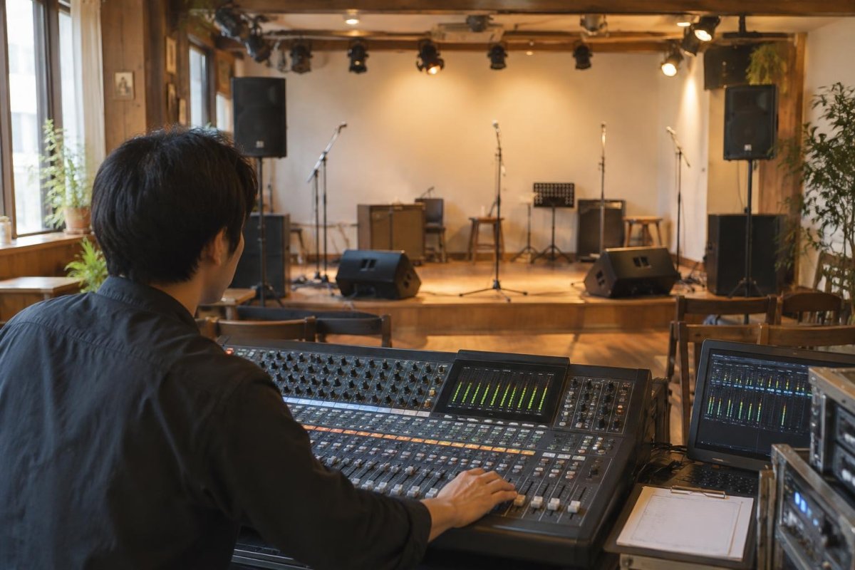 ライブ会場の音響を確認するには？PA・スピーカー・音量の基礎