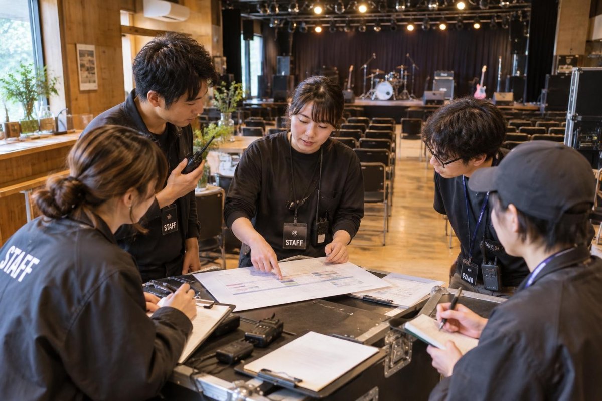 ライブ会場スタッフの仕事とは?役割・配置・当日の流れ
