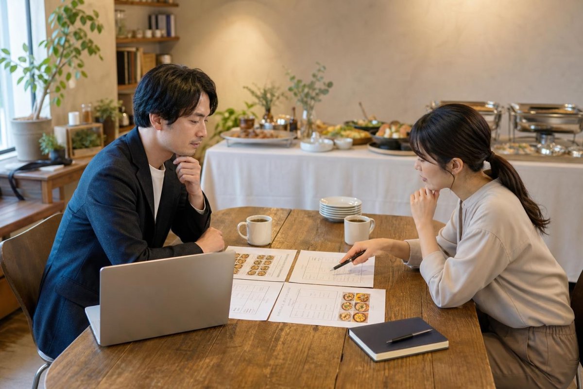 ケータリングは総額で比較する