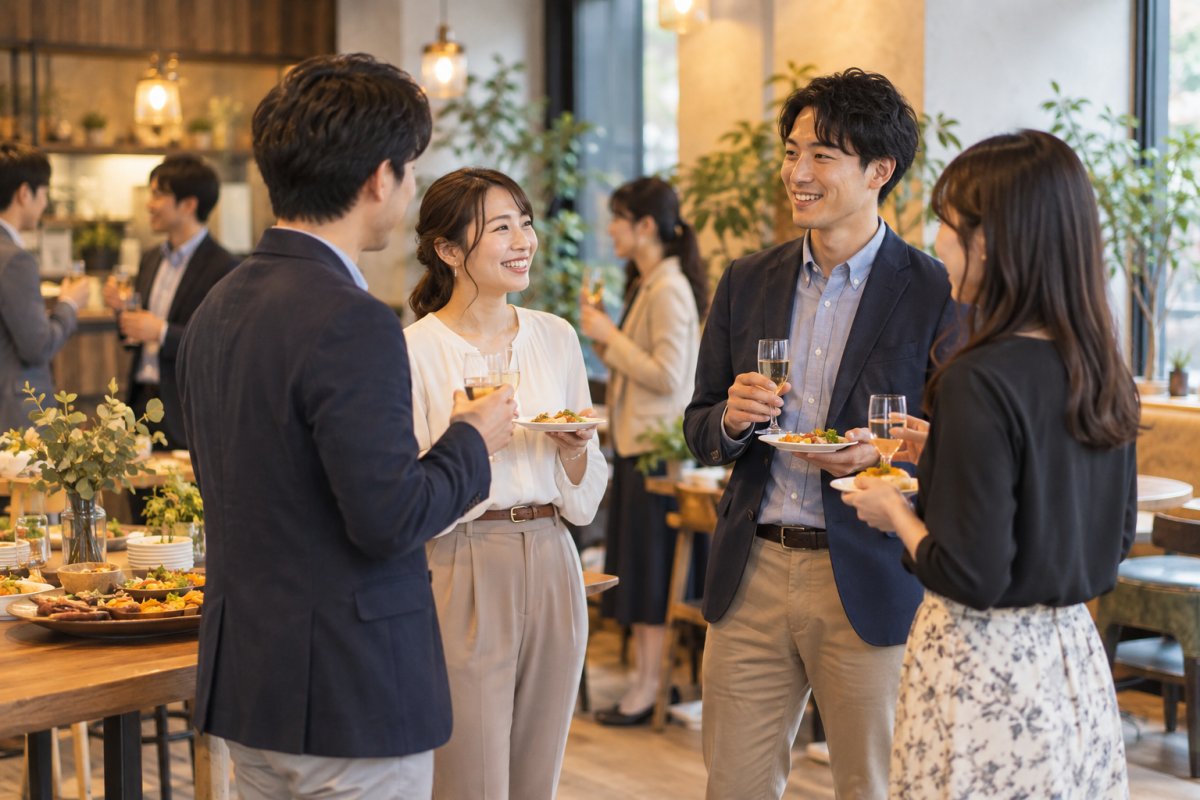カジュアルな懇親会の服装