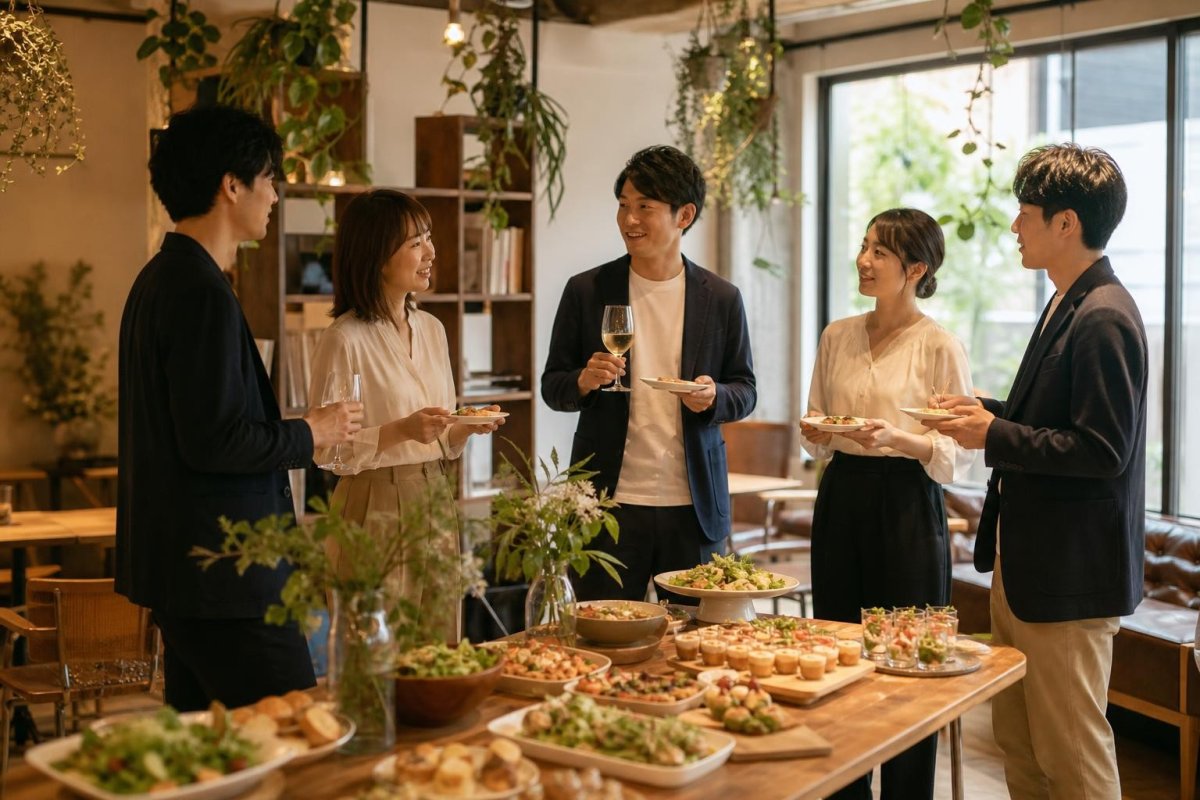 懇親会の食事は交流から考える