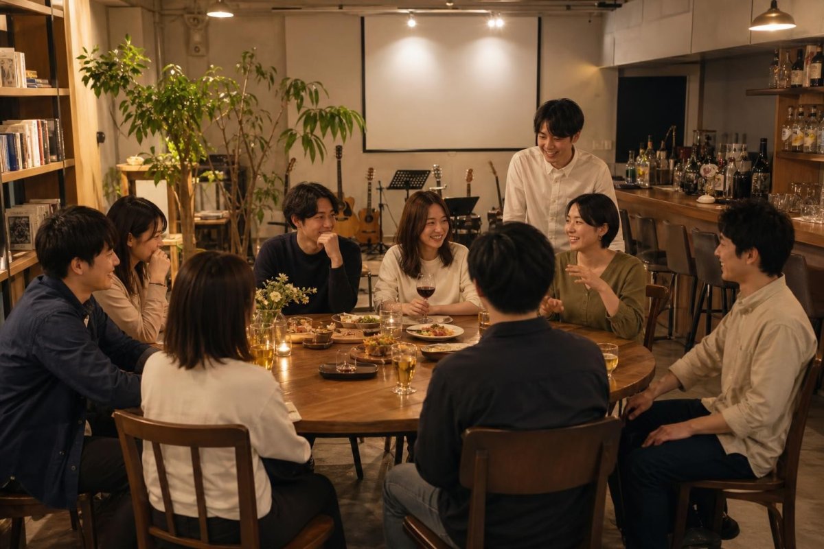少人数の懇親会とカフェバー