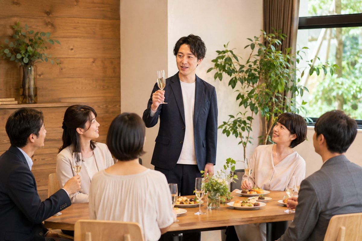 懇親会の乾杯挨拶|短くまとまる基本構成と場面別の例文