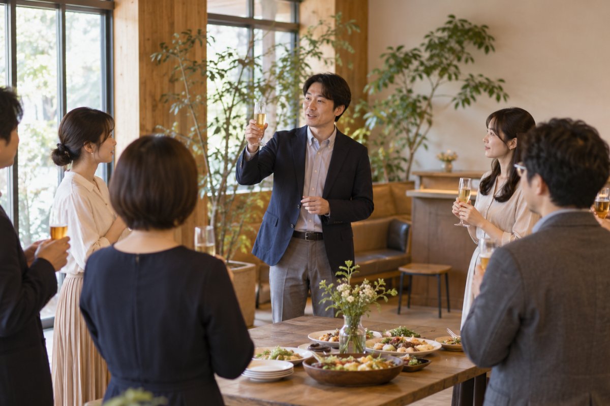 乾杯の挨拶は短くてよい