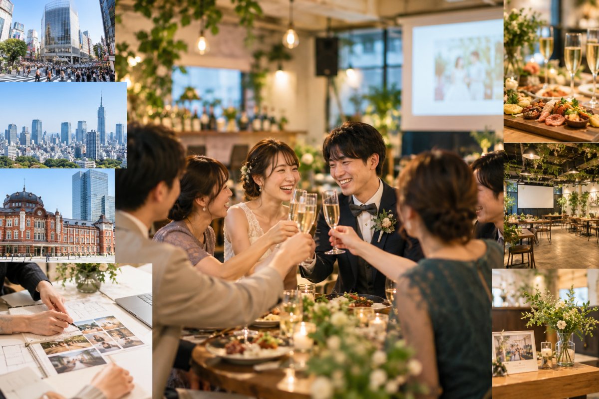 東京で結婚式二次会の会場を探すなら?エリアと会場選びのポイント