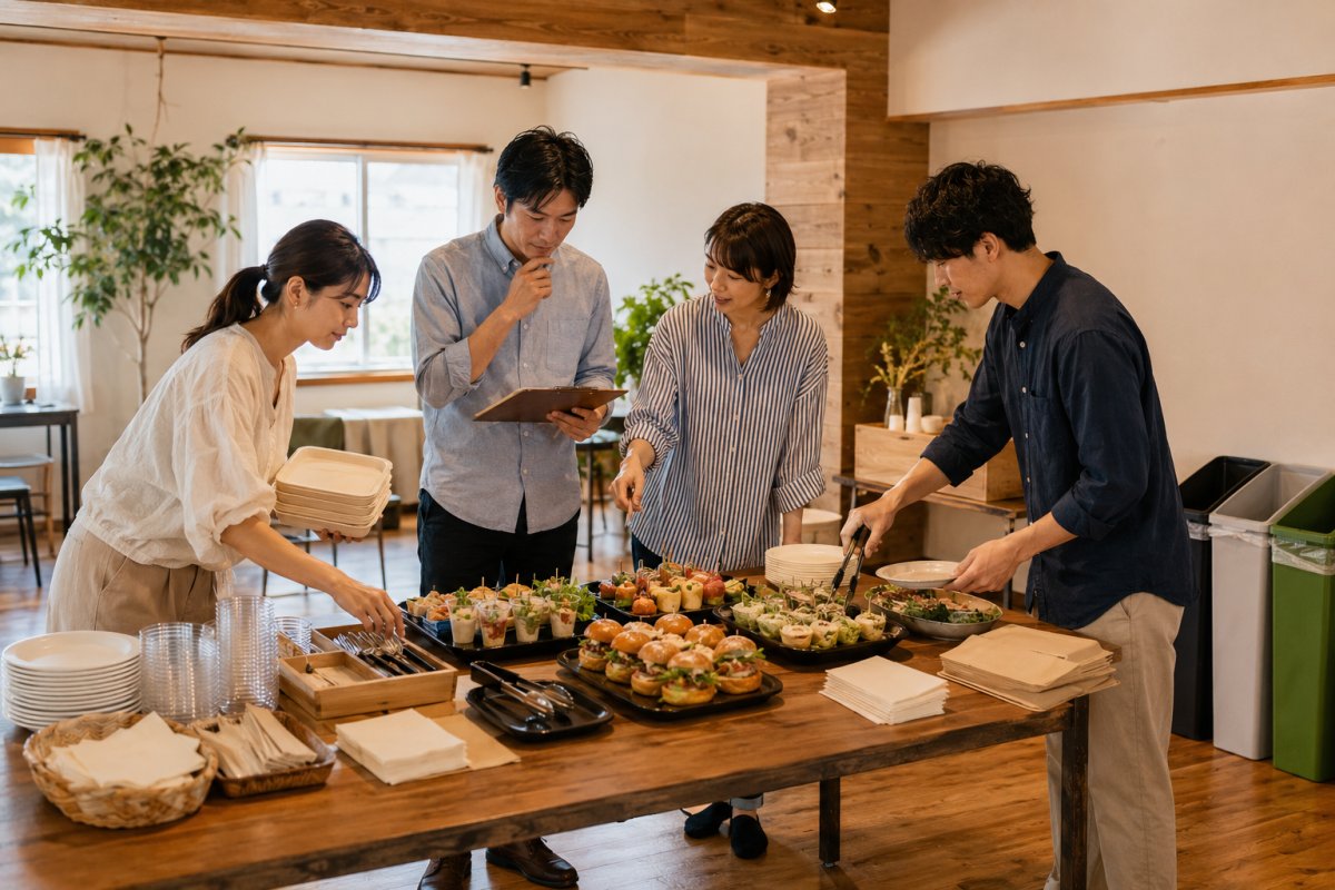 歓送迎会でケータリングを使うには?費用・料理量・手配のポイント